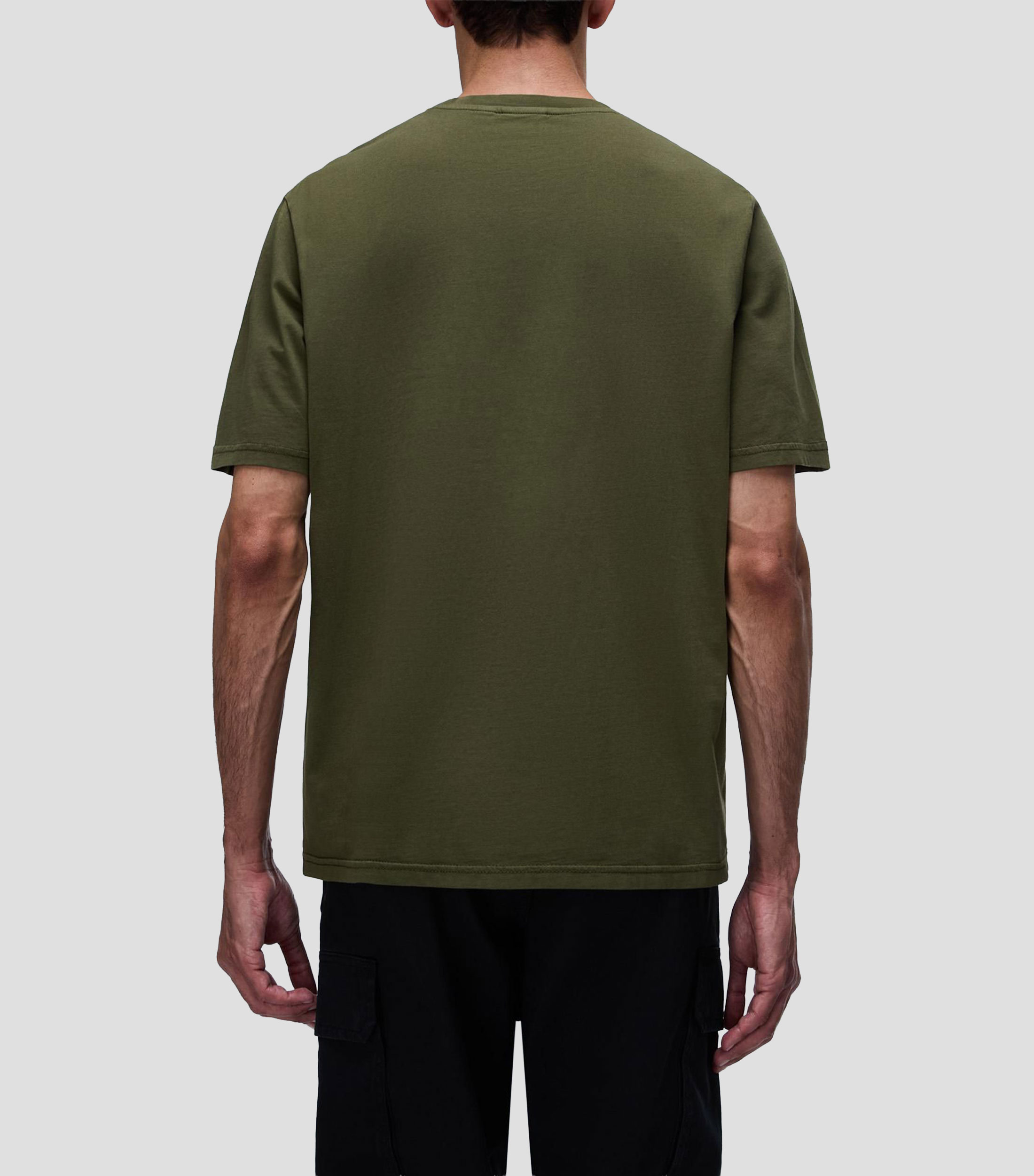 Playera cuello redondo manga corta estampada Hombre